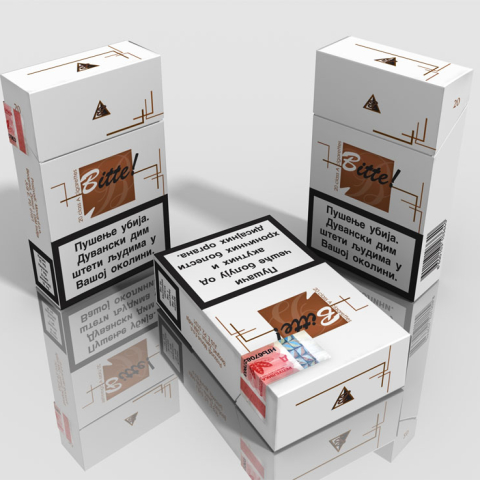 Bitte cigarette concept