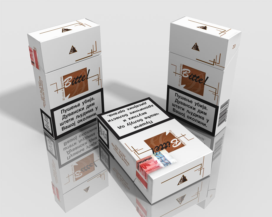 Bitte cigarette concept